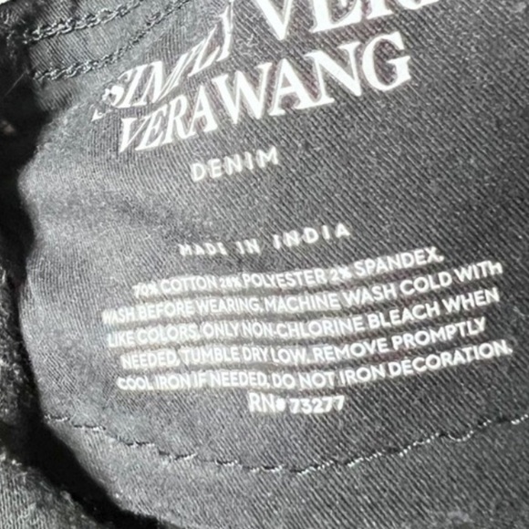 Simply Vera Verawang Womens High Rise Skinny Embroidered Floral Black Denim Jean - Picture 15 of 16